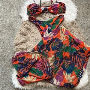 SHEIN Tropical Print Bikini Set - Multicolor